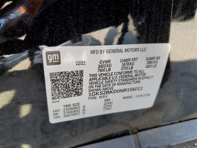 1GKS2BKD0NR156013 GMC YUKON SLT