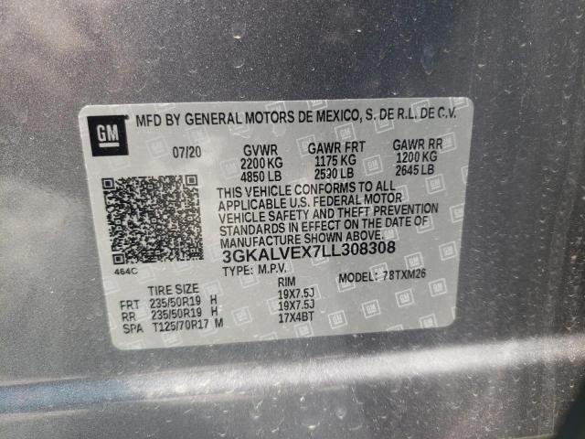 3GKALVEX7LL308308 GMC Terrain Slt
