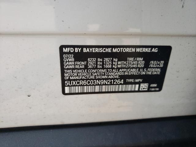 5UXCR6C03N9N21264 BMW X5 Xdrive40i