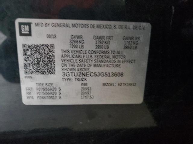 3GTU2NEC5JG513608 GMC Sierra K1500 Slt