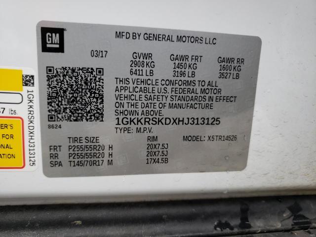 1GKKRSKDXHJ313125 GMC Acadia Limited Slt-2