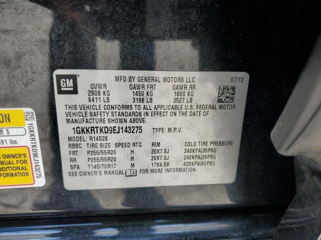 1GKKRTKD9EJ143275 GMC Acadia Denali