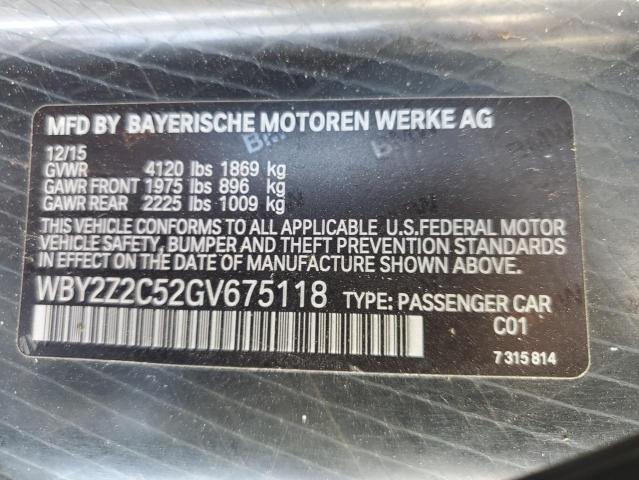 WBY2Z2C52GV675118 BMW I8