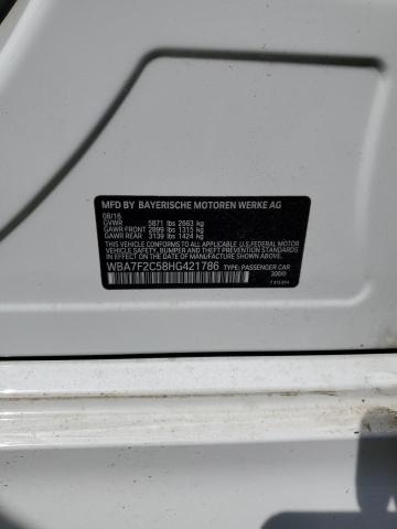 WBA7F2C58HG421786 BMW 750 Xi