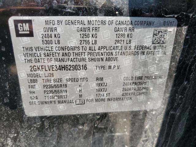 2GKFLVE34H6290316 GMC Terrain Denali