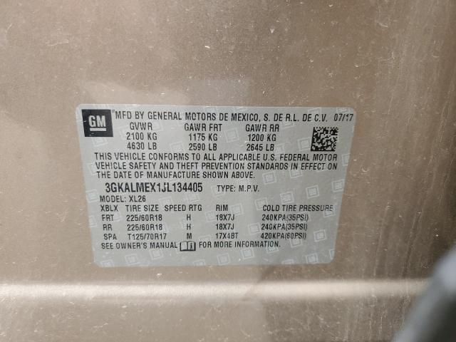 3GKALMEX1JL134405 GMC Terrain Sle
