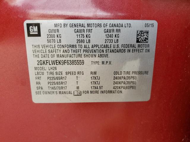 2GKFLWEK9F6385559 GMC Terrain Sle
