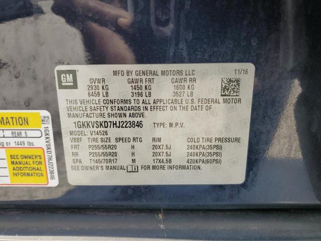 1GKKVSKD7HJ223846 GMC Acadia Limited Slt-2