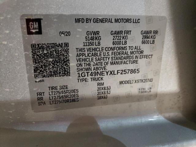 1GT49NEYXLF257865 GMC Sierra K2500 Slt