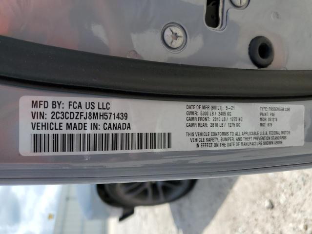 2C3CDZFJ8MH571439 Dodge Challenger R/t Scat Pack