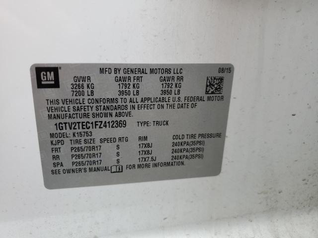 1GTV2TEC1FZ412369 GMC Sierra K1500