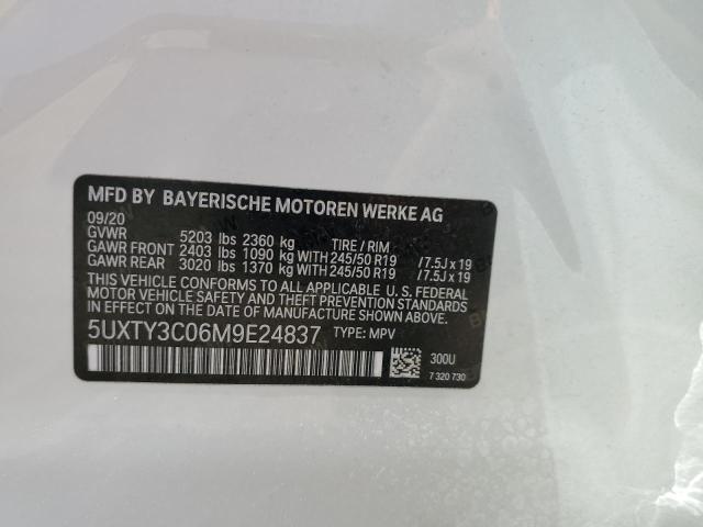 5UXTY3C06M9E24837 BMW X3 Sdrive30i