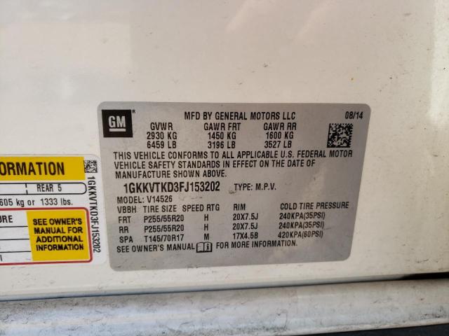 1GKKVTKD3FJ153202 GMC Acadia Denali