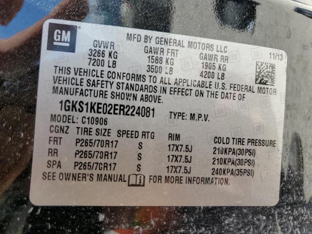 1GKS1KE02ER224081 GMC Yukon Xl C1500 Slt