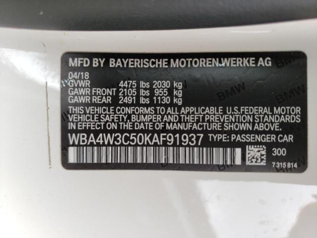 WBA4W3C50KAF91937 BMW 430I