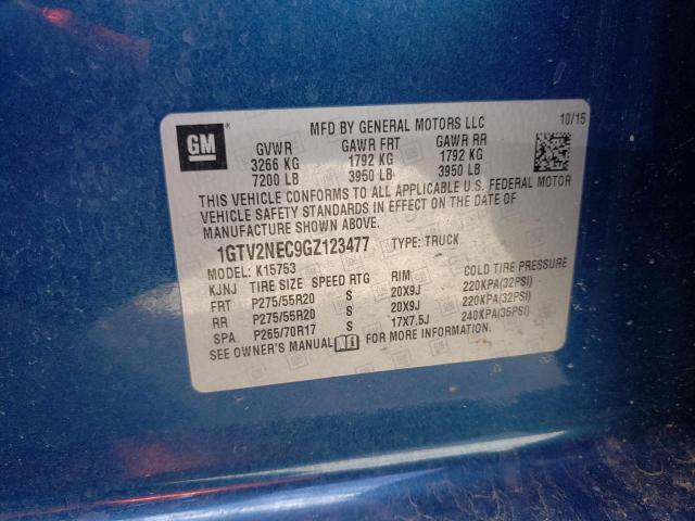 1GTV2NEC9GZ123477 GMC Sierra K1500 Slt