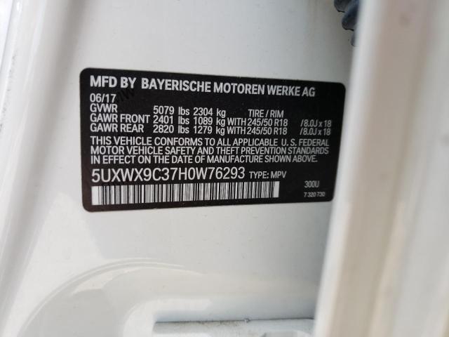 5UXWX9C37H0W76293 BMW X3 Xdrive28i