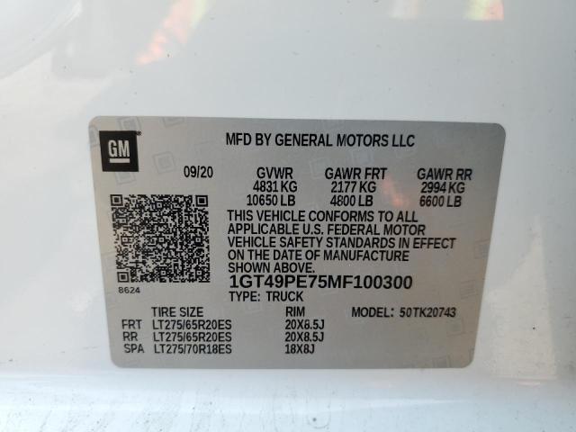 1GT49PE75MF100300 GMC Sierra K2500 At4