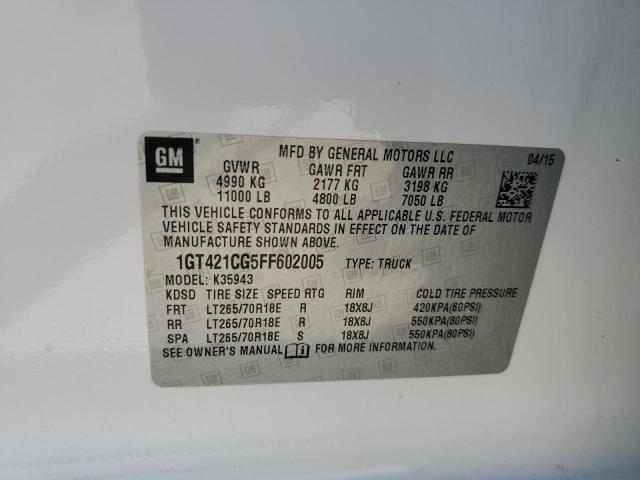 1GT421CG5FF602005 GMC Sierra K3500