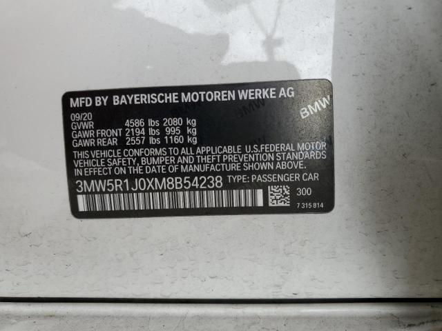 3MW5R1J0XM8B54238 BMW 330I