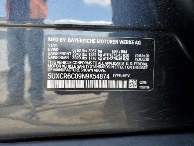 5UXCR6C09N9K54874 BMW X5 Xdrive40i