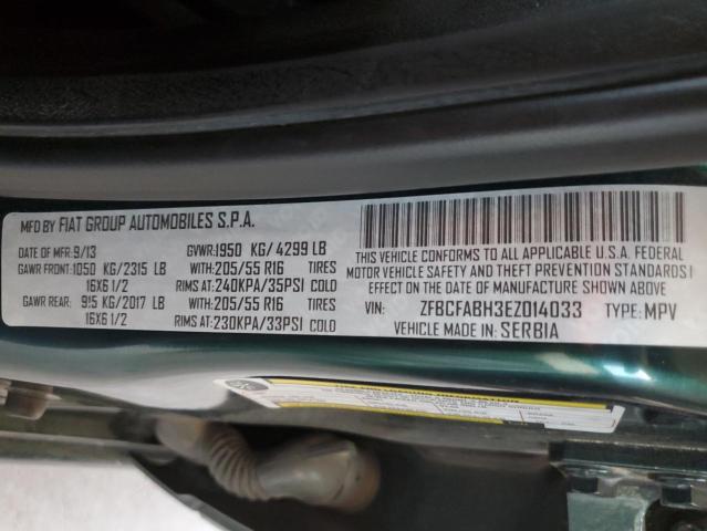 ZFBCFABH3EZ014033 Fiat 500l Easy