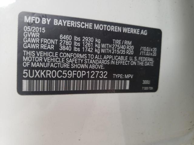5UXKR0C59F0P12732 BMW X5 Xdrive35i