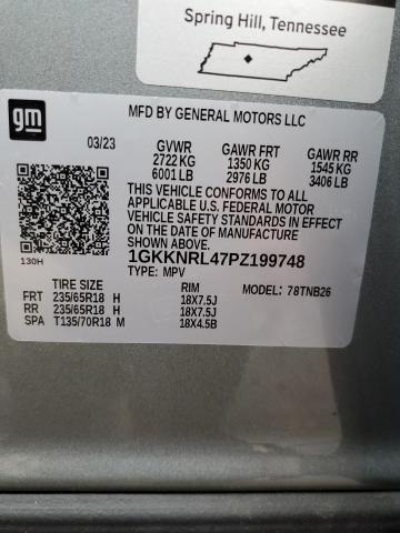 1GKKNRL47PZ199748 GMC ACADIA SLE