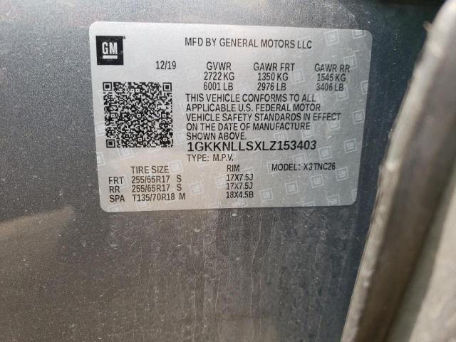 1GKKNLLSXLZ153403 GMC Acadia At4