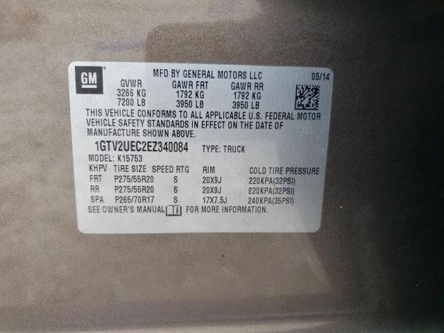 1GTV2UEC2EZ340084 GMC Sierra K1500 Sle