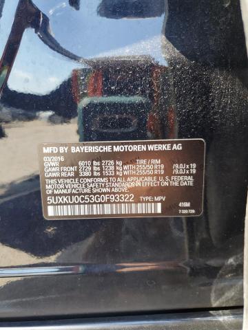 5UXKU0C53G0F93322 BMW X6 Sdrive35i