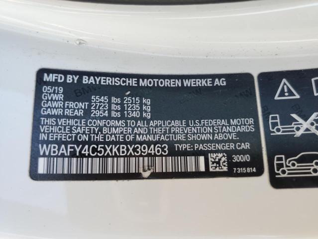 WBAFY4C5XKBX39463 BMW M850XI