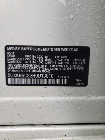 5UXKR6C33H0U13810 BMW X5 Xdrive50i