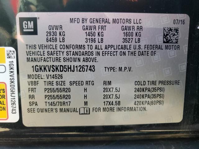 1GKKVSKD5HJ126743 GMC Acadia Limited Slt-2