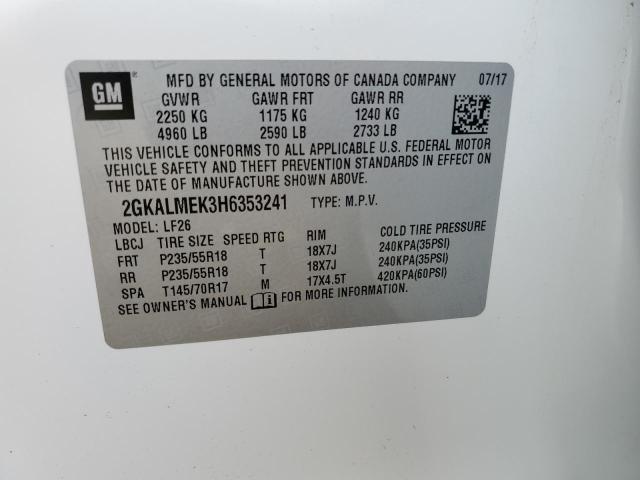 2GKALMEK3H6353241 GMC Terrain Sle