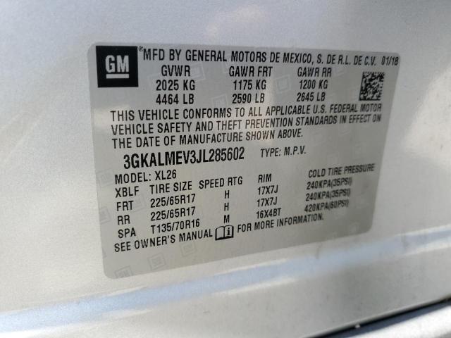 3GKALMEV3JL285602 GMC Terrain Sle