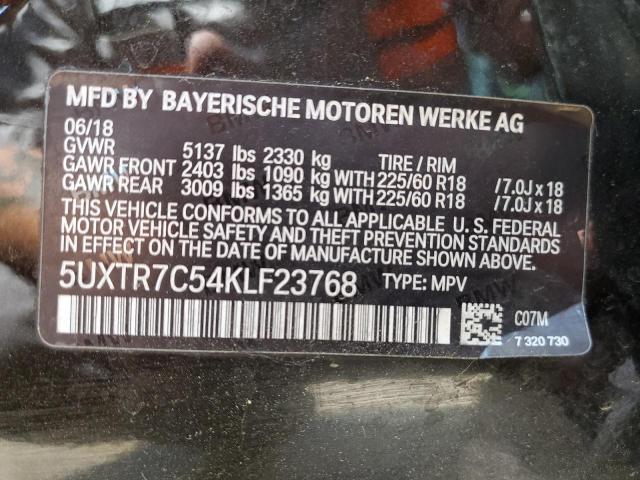 5UXTR7C54KLF23768 BMW X3 Sdrive30i