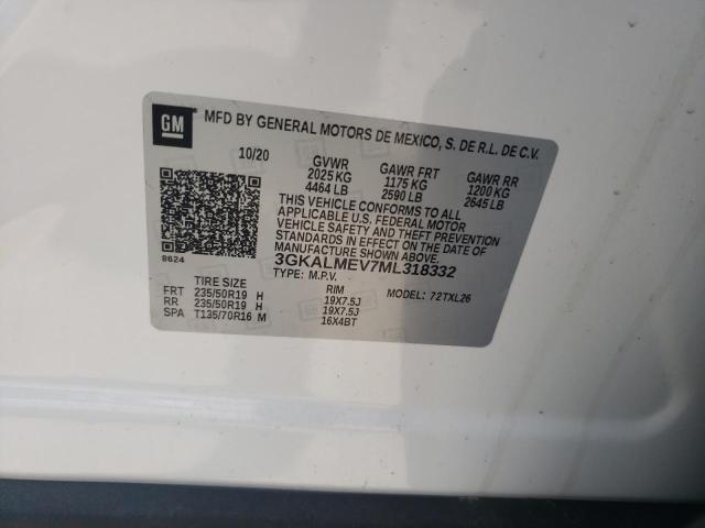 3GKALMEV7ML318332 GMC Terrain Sle