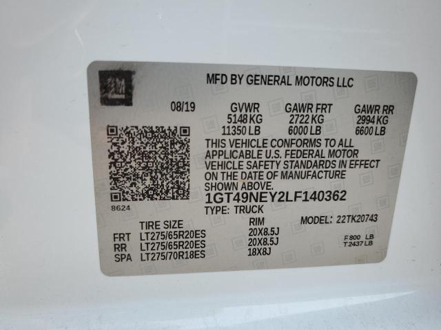 1GT49NEY2LF140362 GMC Sierra K2500 Slt