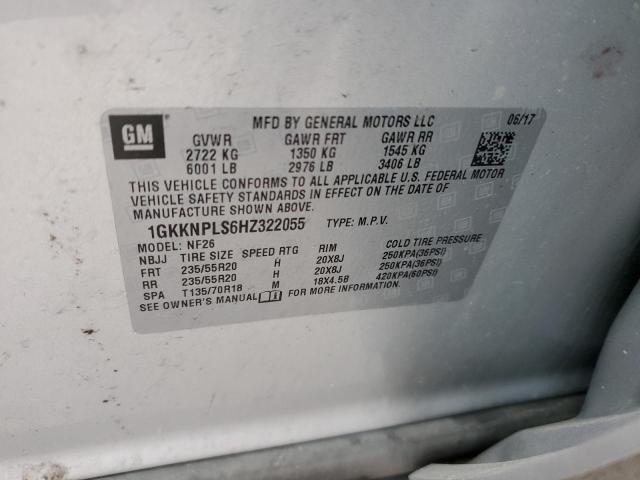 1GKKNPLS6HZ322055 GMC Acadia Denali