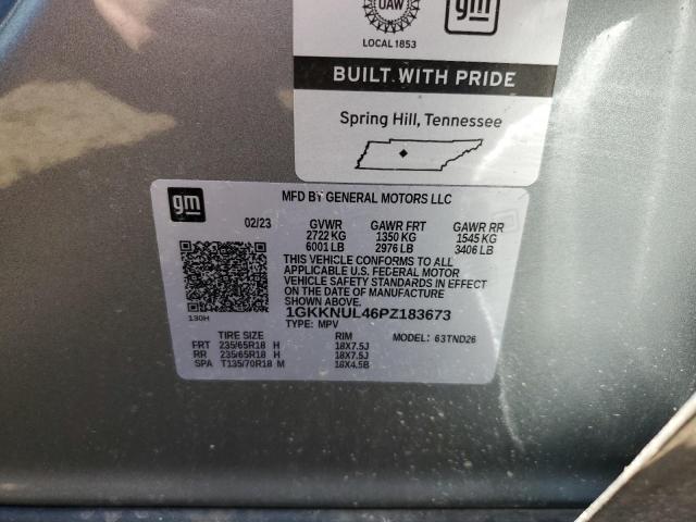 1GKKNUL46PZ183673 GMC ACADIA SLT
