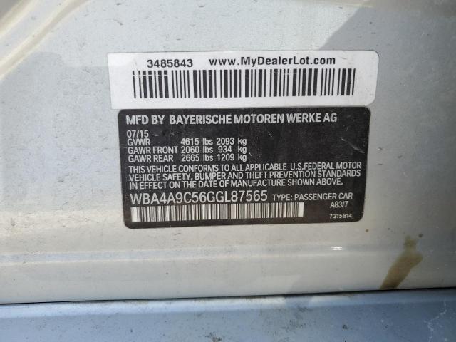 WBA4A9C56GGL87565 BMW 428 I Gran Coupe Sulev