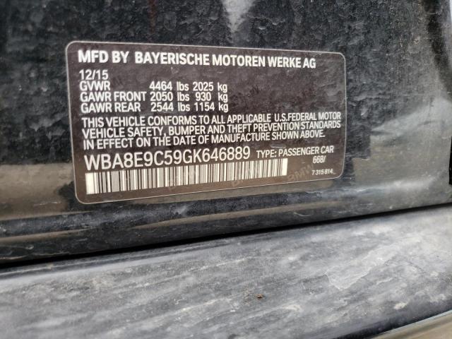WBA8E9C59GK646889 BMW 328 I Sulev