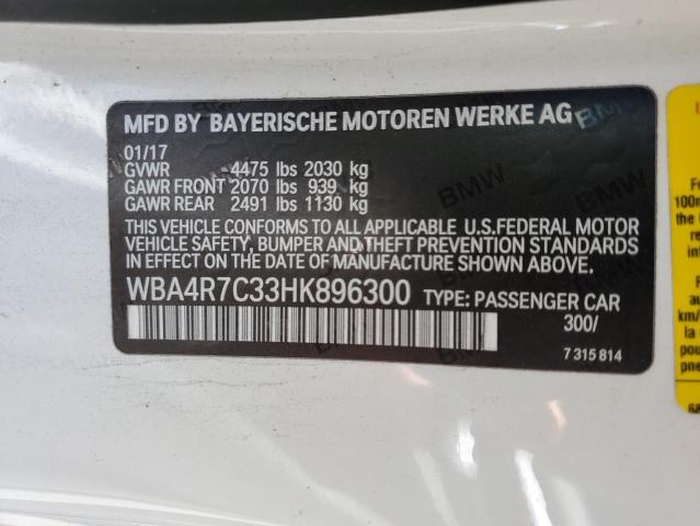 WBA4R7C33HK896300 BMW 430I
