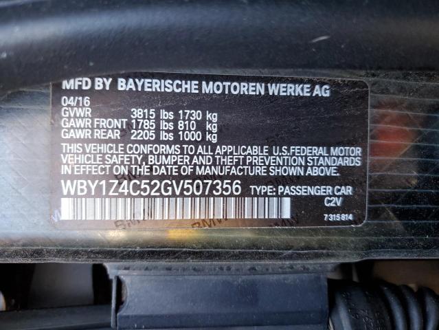 WBY1Z4C52GV507356 BMW I3 REX
