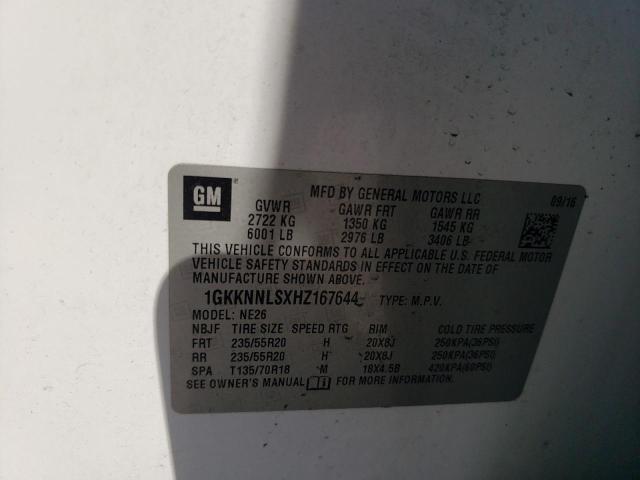 1GKKNNLSXHZ167644 GMC Acadia Slt-2