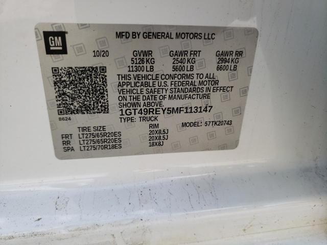 1GT49REY5MF113147 GMC Sierra K2500 Denali