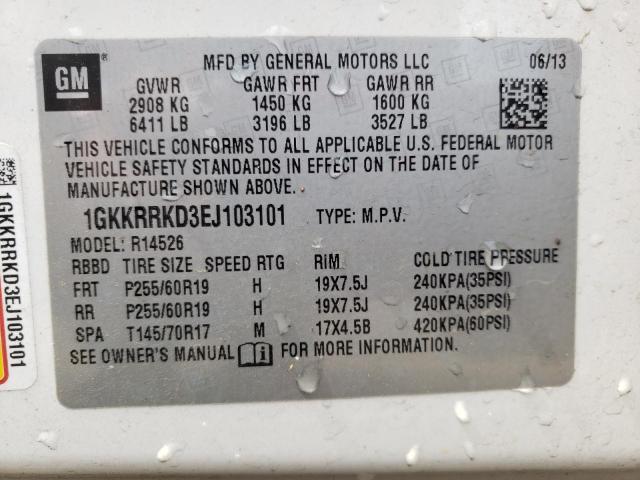 1GKKRRKD3EJ103101 GMC Acadia Slt-1