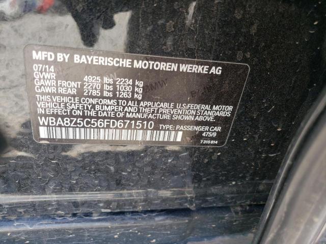 WBA8Z5C56FD671510 BMW 328 Xigt Sulev