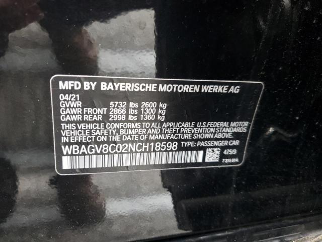 WBAGV8C02NCH18598 BMW M850XI